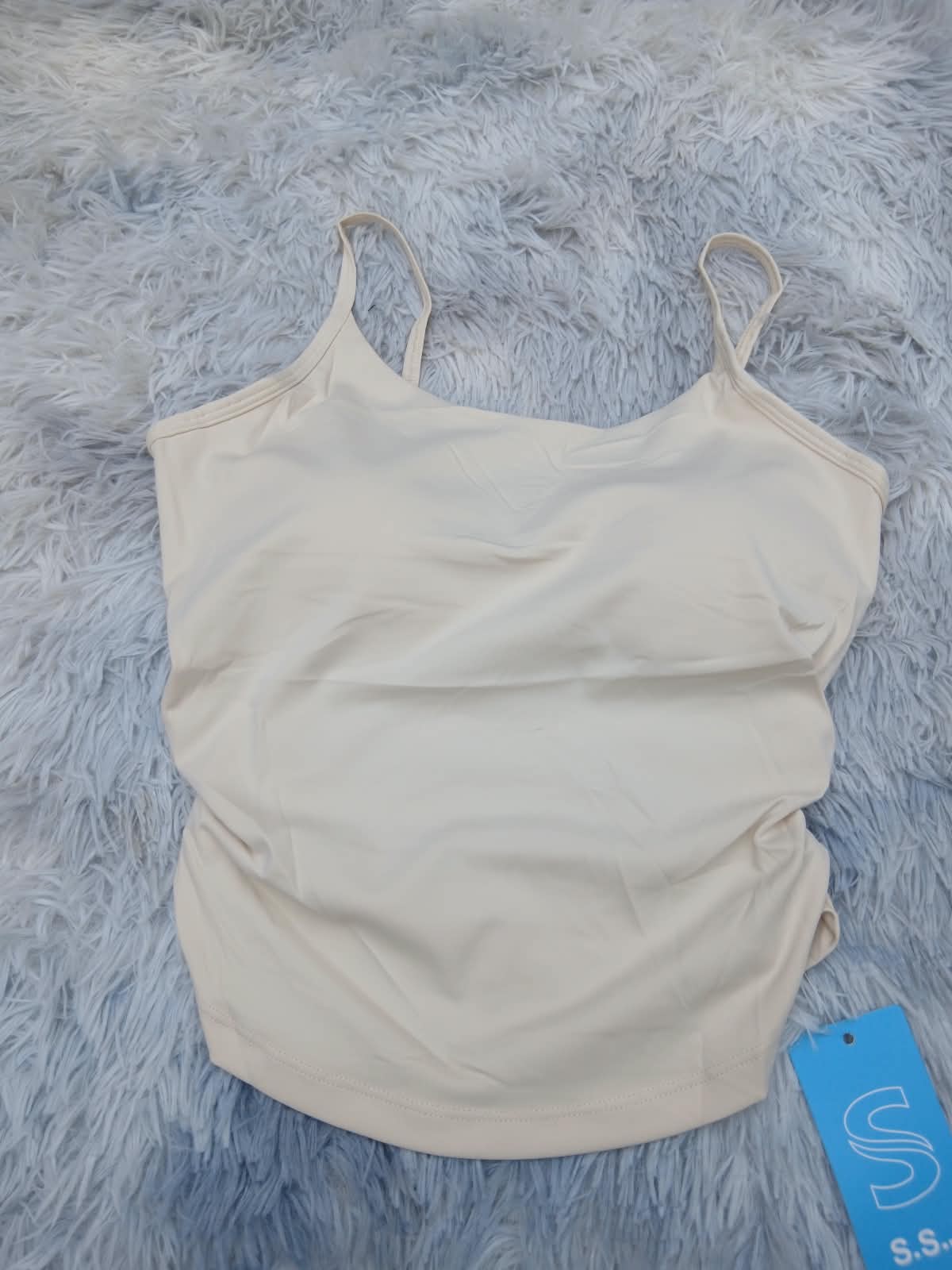 Musculosa Top Deportiva/Casual con Breteles Finos y Escote Redondo. miniatura 2