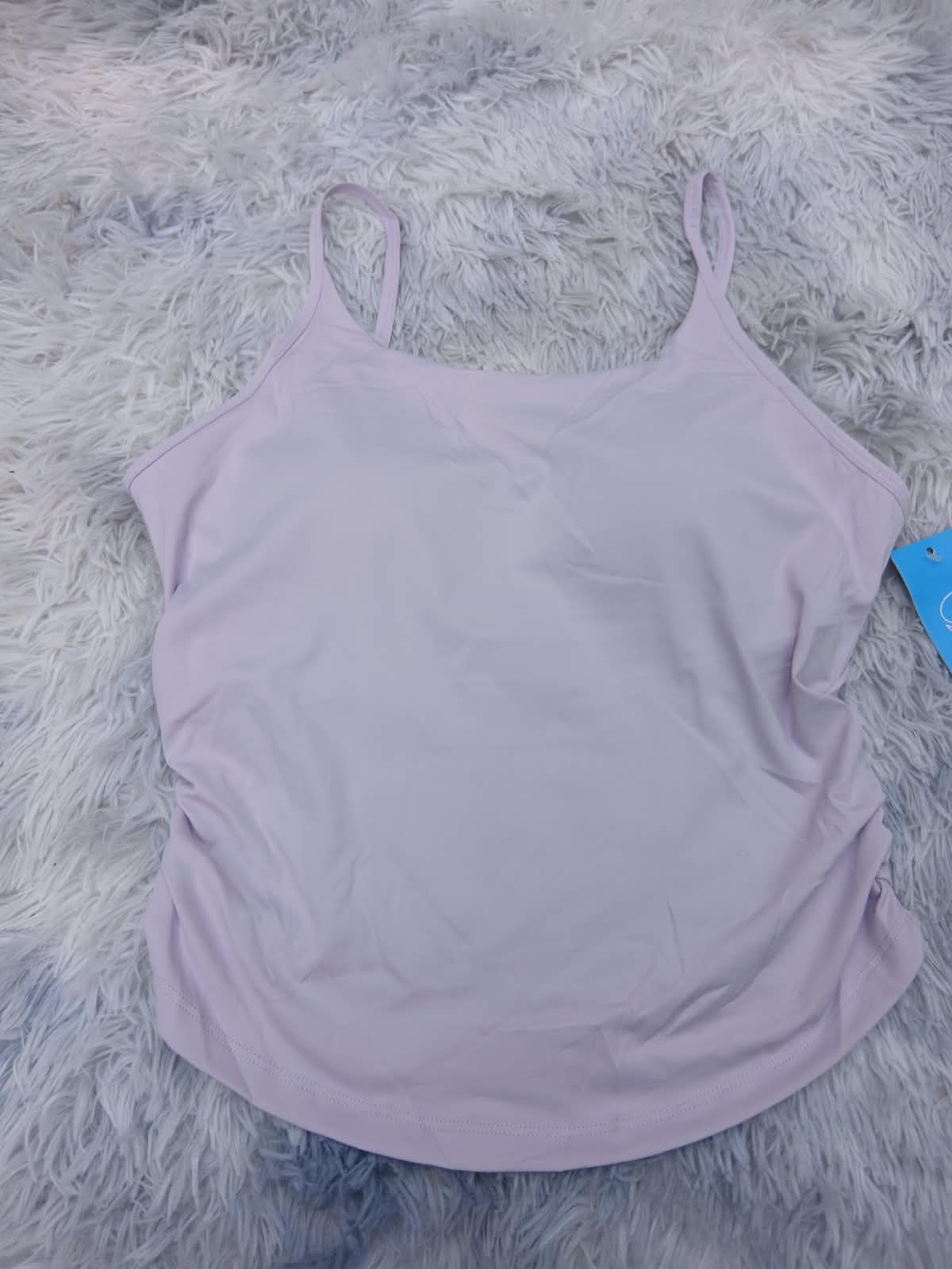 Musculosa Top Deportiva/Casual con Breteles Finos y Escote Redondo. miniatura 3